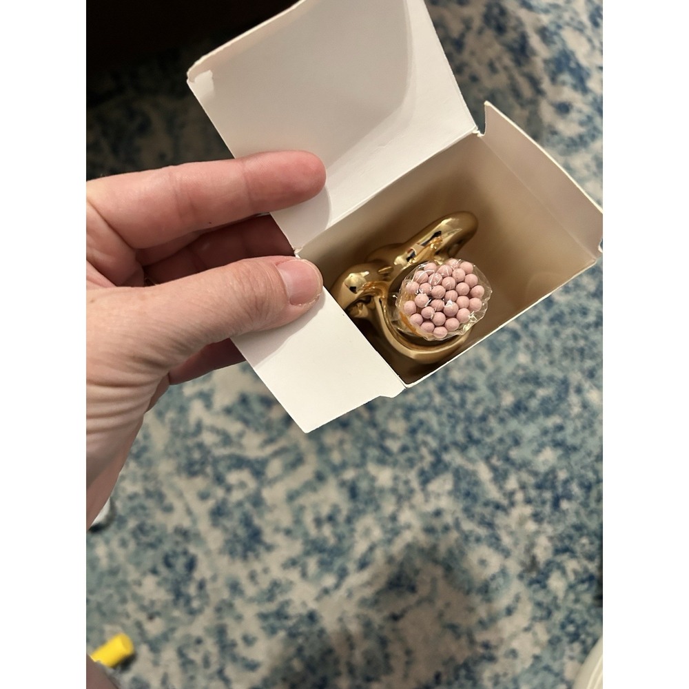 Anthropologie Ceramic Striker Match Bow Bronze Holder - Picture 6 of 7